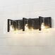 Aenon 3 Light 21.75 inch Matte Black Vanity Light Wall Light